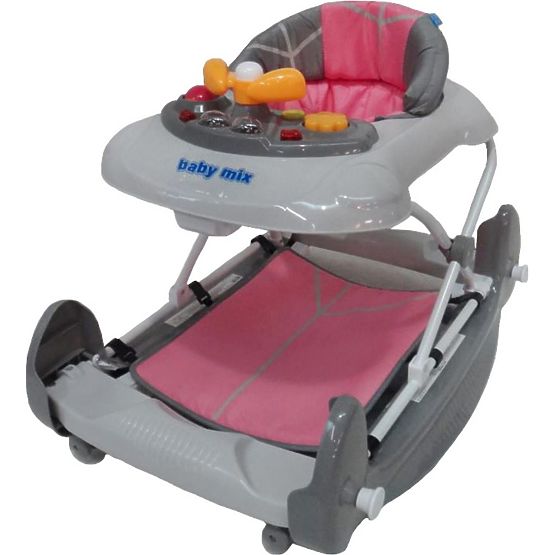 Dětské chodítko s houpačkou Baby Mix pink Růžová