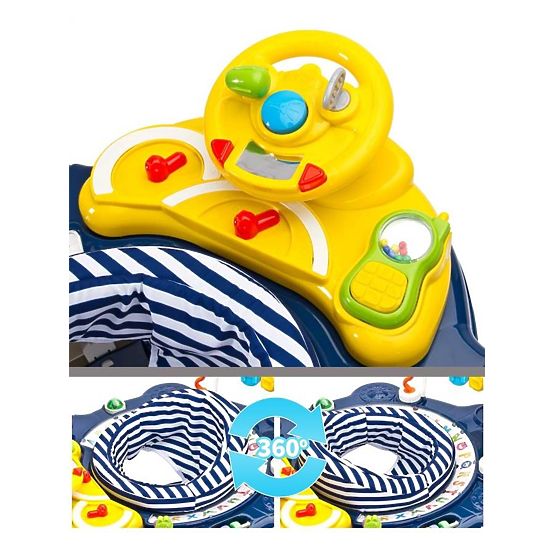 Dětské chodítko Toyz HipHop 3v1 šedé Šedá