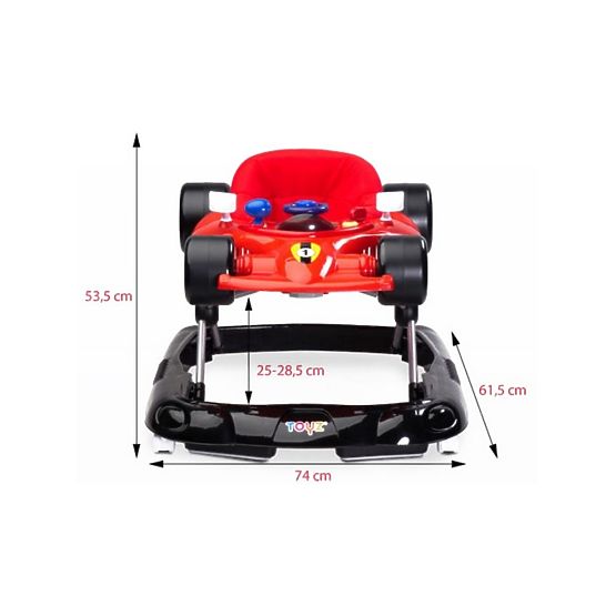 Dětské chodítko Toyz Speeder red Červená