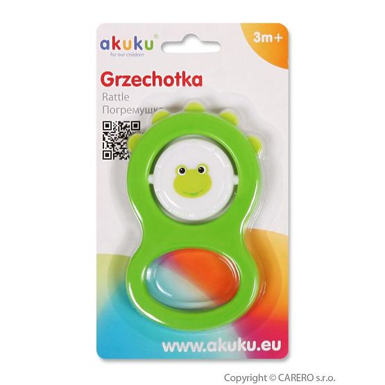 Dětské chrastítko Akuku zelené