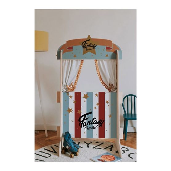 Dětské divadlo a police v jednom Fantasy Retro