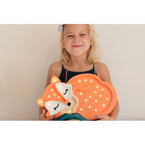 Dětské dřevěné svítidlo Liška