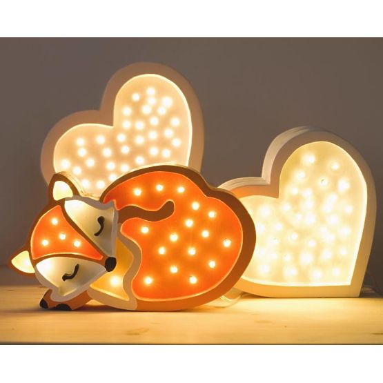 Dětské dřevěné svítidlo Liška