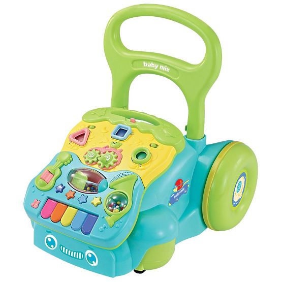 Dětské hrající edukační chodítko Baby Mix modré