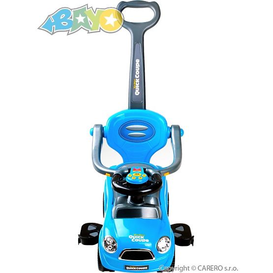 Dětské hrající jezdítko 3v1 Bayo Super Coupe blue Modrá