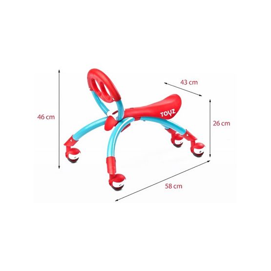Dětské jezdítko 2v1 Toyz Beetle red Červená