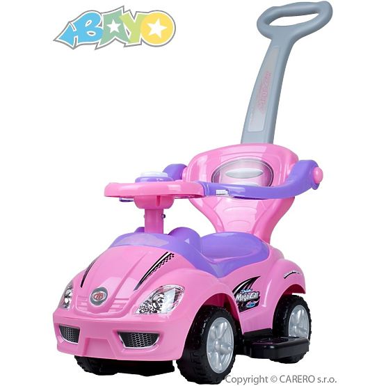 Dětské jezdítko 3v1 Bayo Mega Car pink Růžová