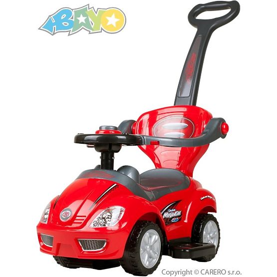 Dětské jezdítko 3v1 Bayo Mega Car red Červená
