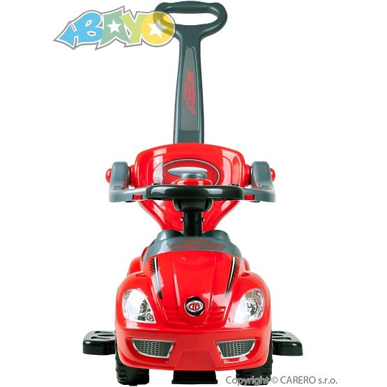 Dětské jezdítko 3v1 Bayo Mega Car red Červená