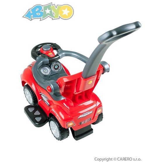 Dětské jezdítko 3v1 Bayo Mega Car red Červená