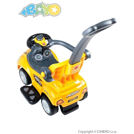 Dětské jezdítko 3v1 Bayo Mega Car yellow Žlutá