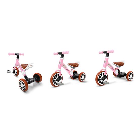 Dětské kolo Ellie 3v1 - růžové