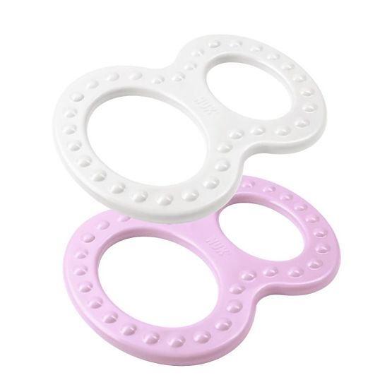 Dětské kousátko NUK 2 ks růžové