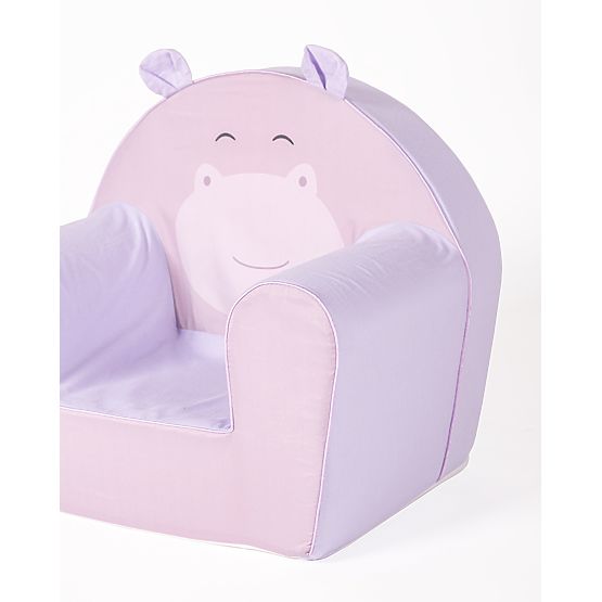 Dětské křesílko fialový Hrošík s oušky