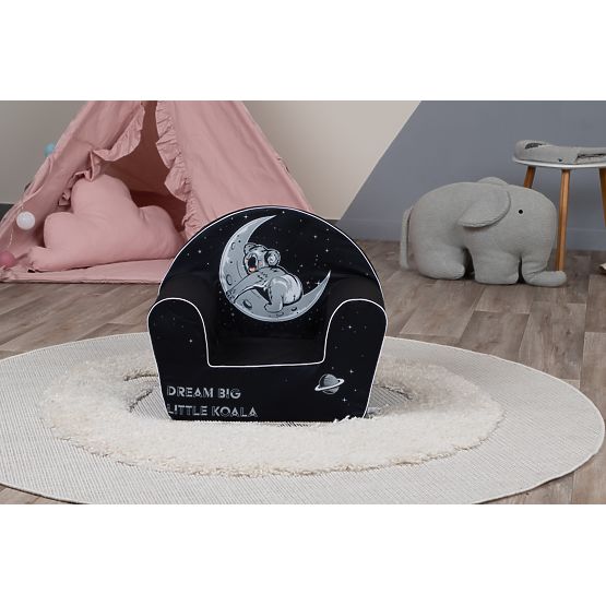 Dětské křesílko Koala na měsíci - černé