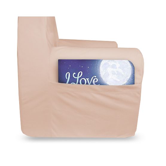 Dětské křesílko s oušky - růžové