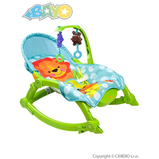 Dětské lehátko 2v1 Bayo green Zelená