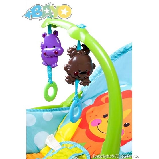 Dětské lehátko 2v1 Bayo green Zelená