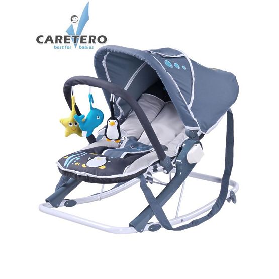 Dětské lehátko CARETERO Aqua grey Šedá