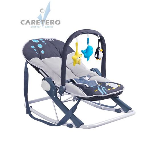 Dětské lehátko CARETERO Aqua grey Šedá