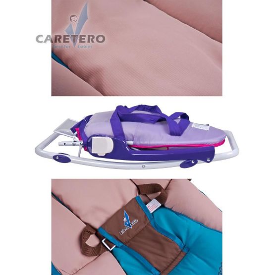 Dětské lehátko CARETERO Aqua grey Šedá