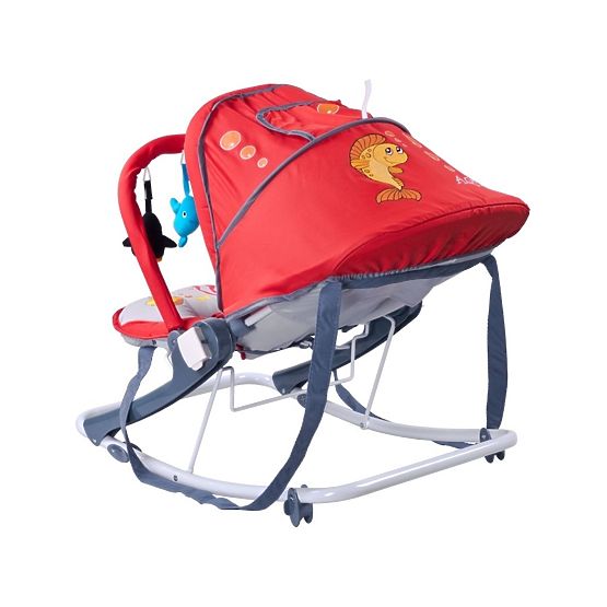 Dětské lehátko CARETERO Aqua red Červená