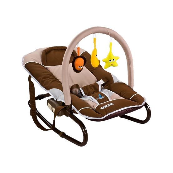 Dětské lehátko CARETERO Astral brown Hnědá