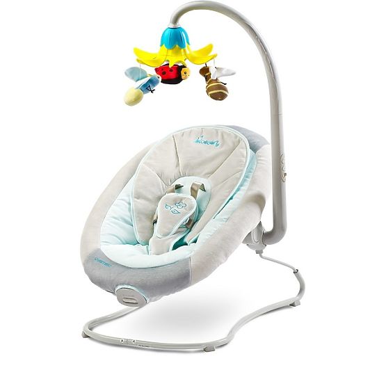 Dětské lehátko CARETERO BLOSSOM grey Šedá