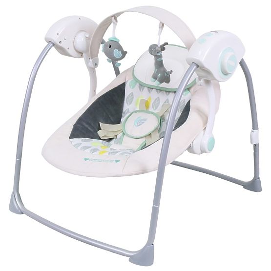 Dětské lehátko s houpátkem a stříškou Baby Mix krémové Béžová