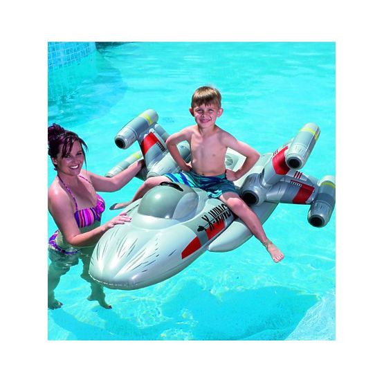 Dětské nafukovací letadlo do vody Bestway Star Wars Stříbrná