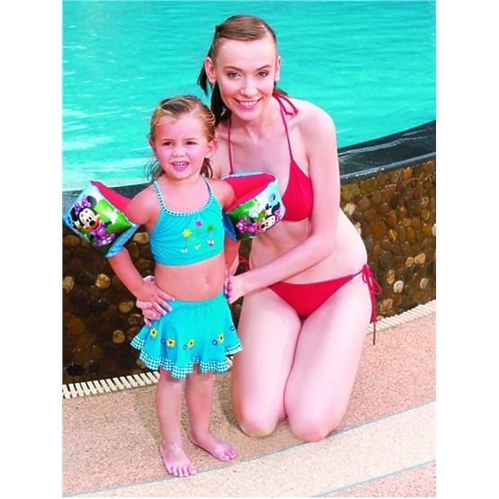 Dětské nafukovací rukávky Bestway Minnie pink Růžová