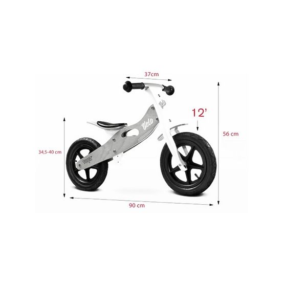Dětské odrážedlo kolo Toyz Velo black Černá