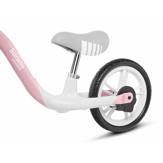 Dětské odrážedlo Arie s ruční brzdou - růžové-šedé