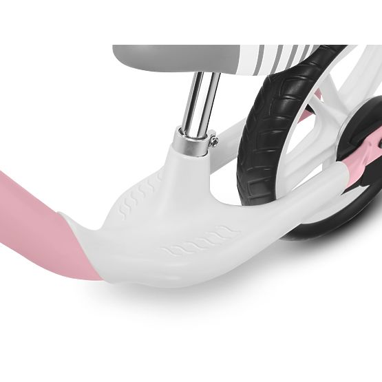 Dětské odrážedlo Arie s ruční brzdou - růžové-šedé