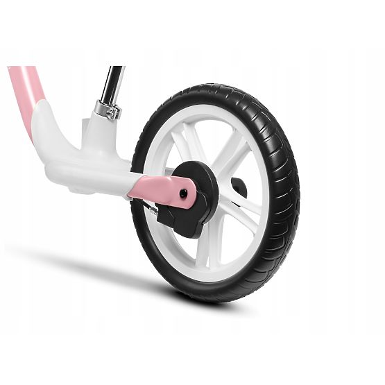 Dětské odrážedlo Arie s ruční brzdou - růžové-šedé