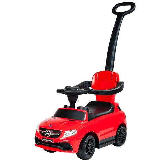 Dětské odrážedlo s vodící tyčí Mercedes Benz Bayo red Červená