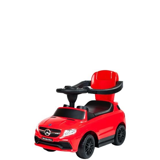 Dětské odrážedlo s vodící tyčí Mercedes Benz Bayo red Červená
