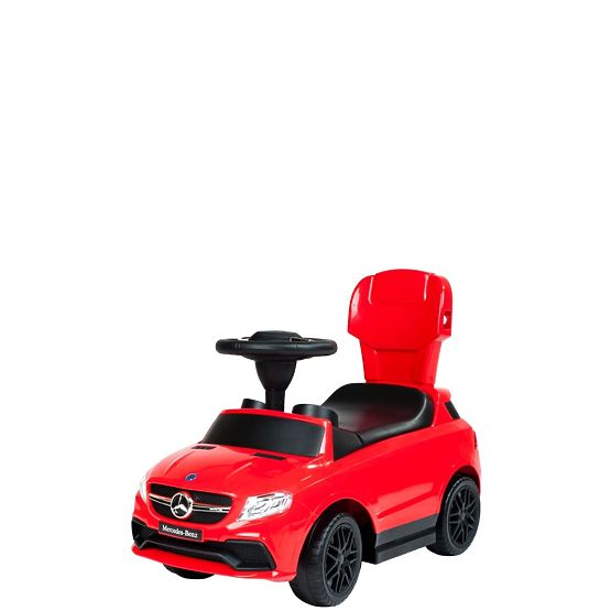 Dětské odrážedlo s vodící tyčí Mercedes Benz Bayo red Červená