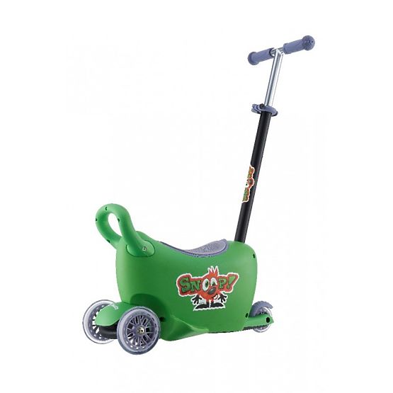 Dětské odrážedlo s vodící tyčí Snoop 3v1 Milly Mally green Zelená