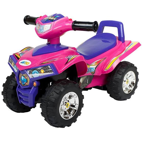 Dětské odrážedlo se zvukem Čtyřkolka Bayo pink Růžová