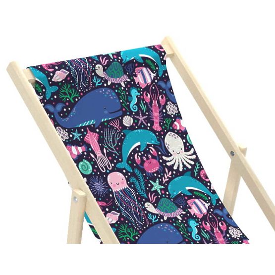 Dětské plážové lehátko Mořský svět