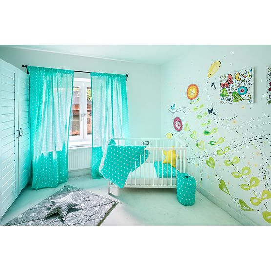 Dětské povlečení Hvězdy máta 88