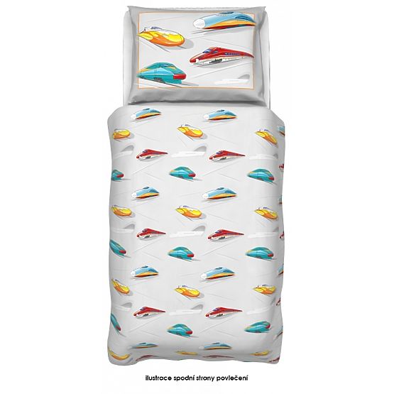 Dětské povlečení Rychlovlaky