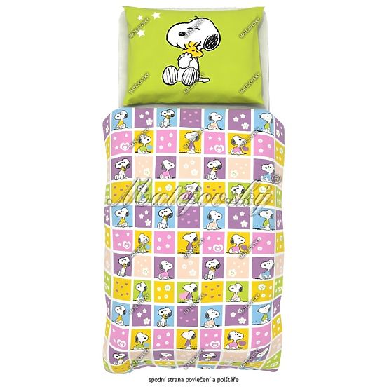 Dětské povlečení  Snoopy - Heart
