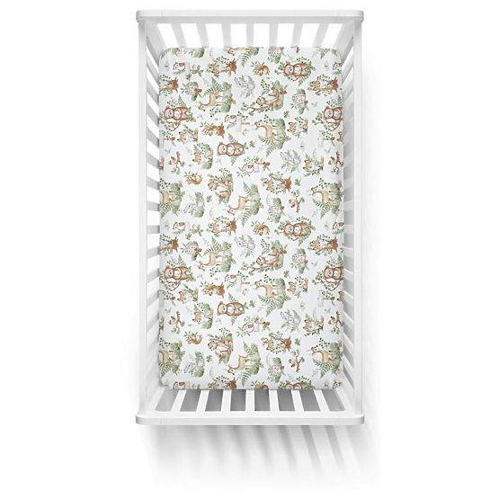 Dětské prostěradlo - zvířátka v houštinách 