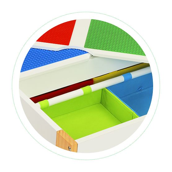 Dětský dřevěný stůl s židlemi Creative