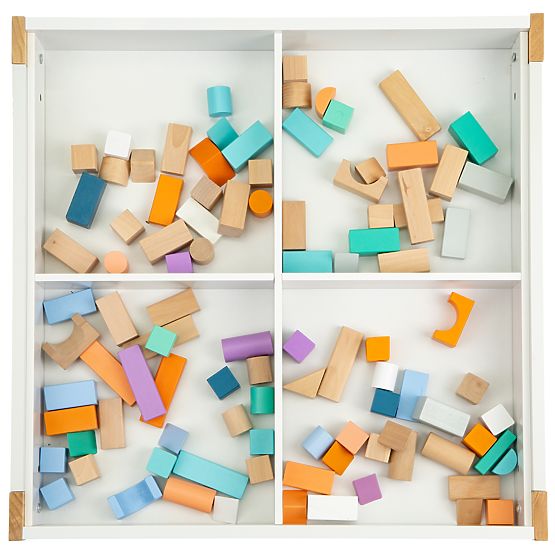 Dětský dřevěný stůl s židlemi Natural