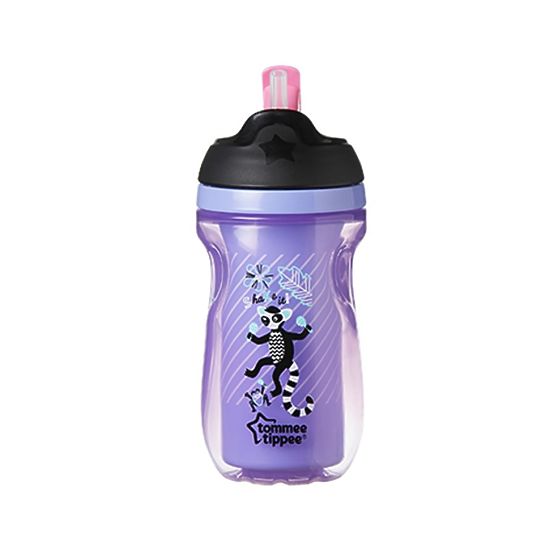 Dětský hrneček s brčkem Tommee Tippee Explora fialový Fialová