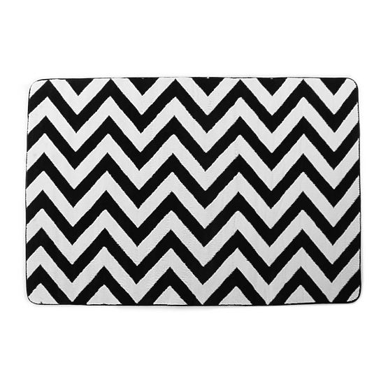 Dětský koberec 3D ZIG ZAG BLACK & WHITE