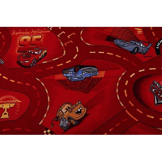 Dětský koberec - červené ulice CARS